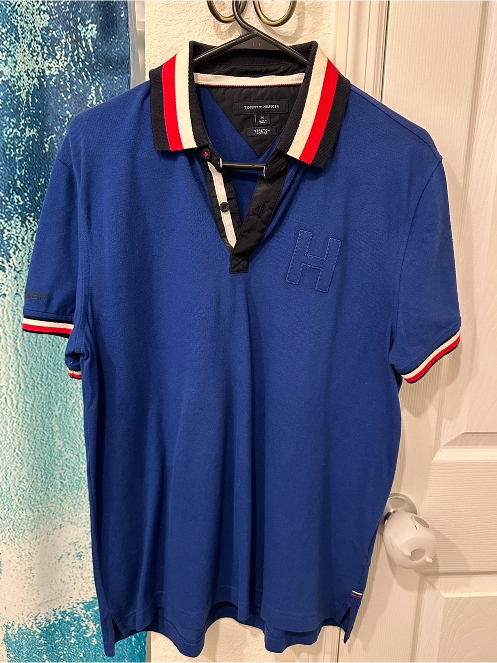#10 Tommy Hilfiger Royal Blue Polo with Red, White & Black Trim